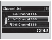 1. Press  to display a channel