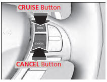 To cancel cruise control, do any of