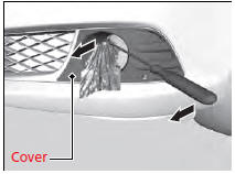 2. Insert a flat-tip screwdriver into the tab at